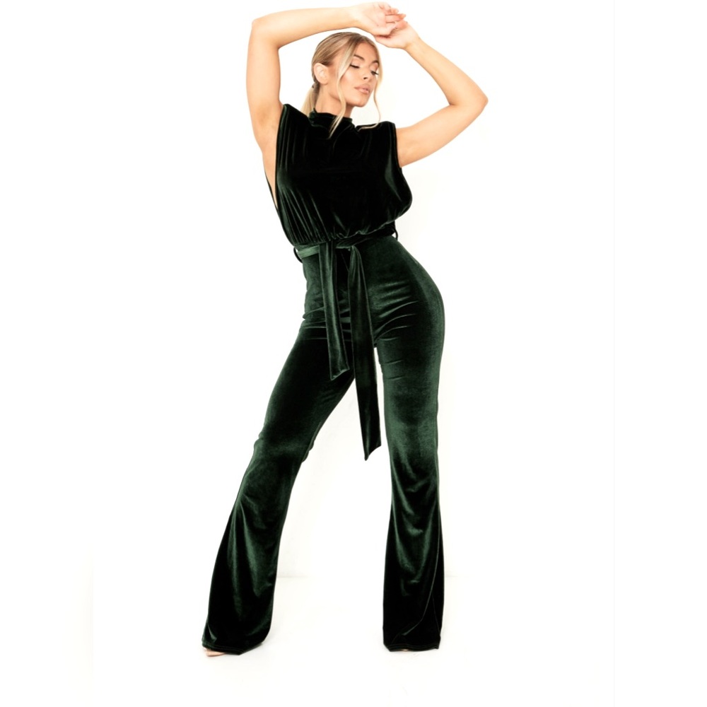Green jumpsuit